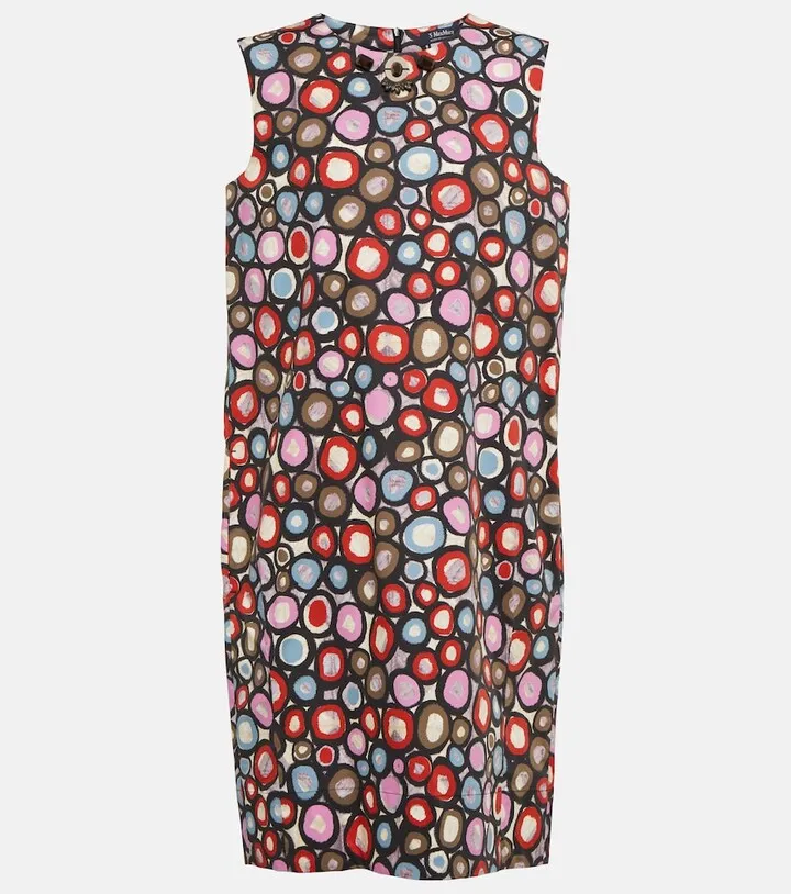 Micio printed cotton minidress