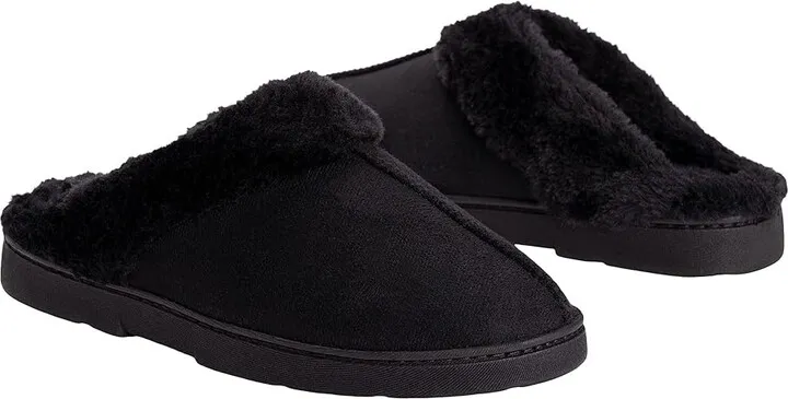 MUK LUKS Polysuede Clog (Black) Women's Shoes