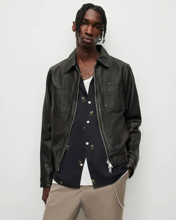 Aloy Leather Jacket - Black