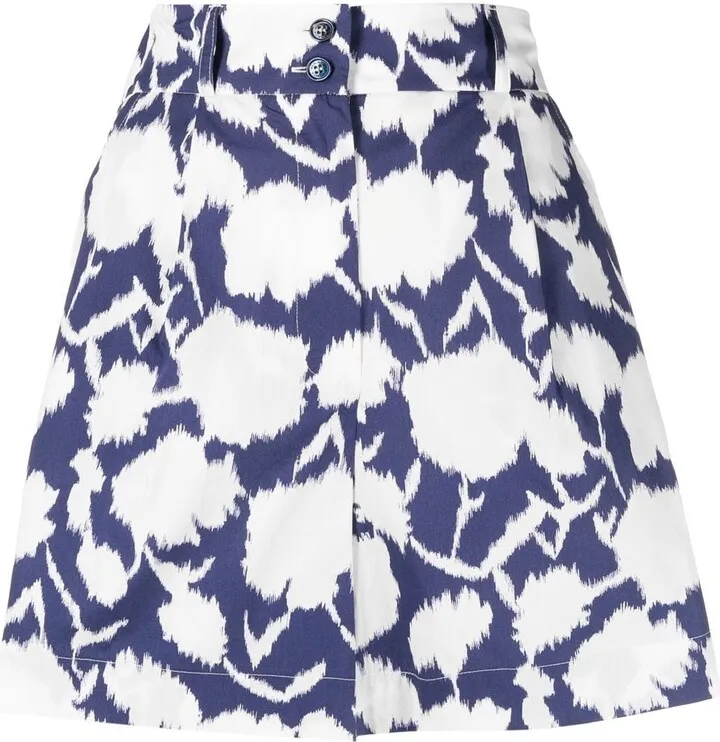 Graphic-Print Cotton Shorts