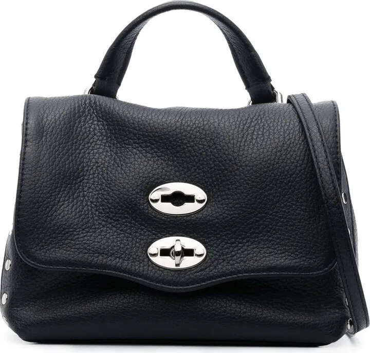 Grained Leather Tote Bag