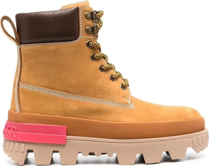 Leather Lace-Up Boots