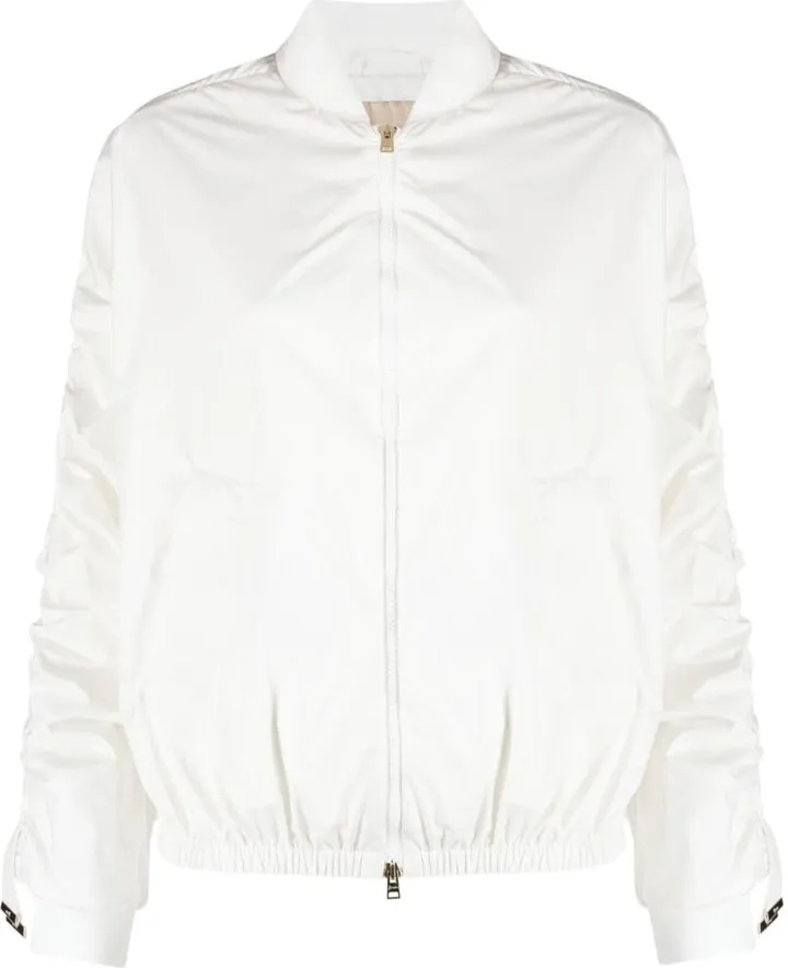 Gathered-Detail Bomber Jacket