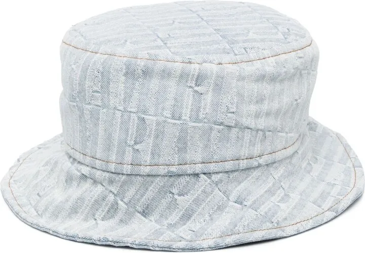 Repeat denim jacquard bucket hat