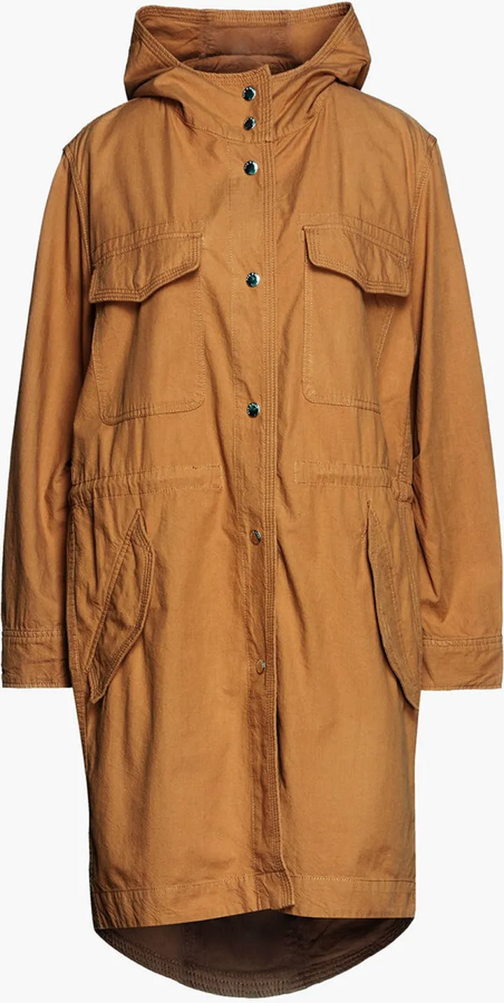 Hannah cotton-gabardine hooded parka