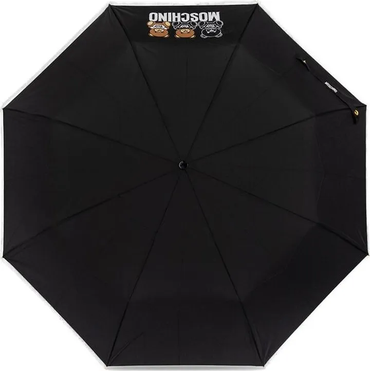 Moschino Logo-Printed Decorative Handle Umbrella