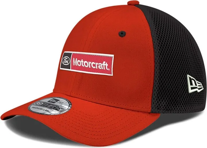 Men's New Era Red Harrison Burton Motorcraft Neo 39THIRTY Flex Hat