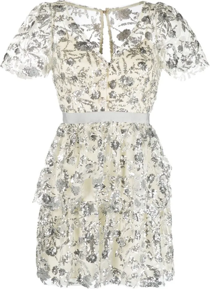 Sequined Tiered Minidress