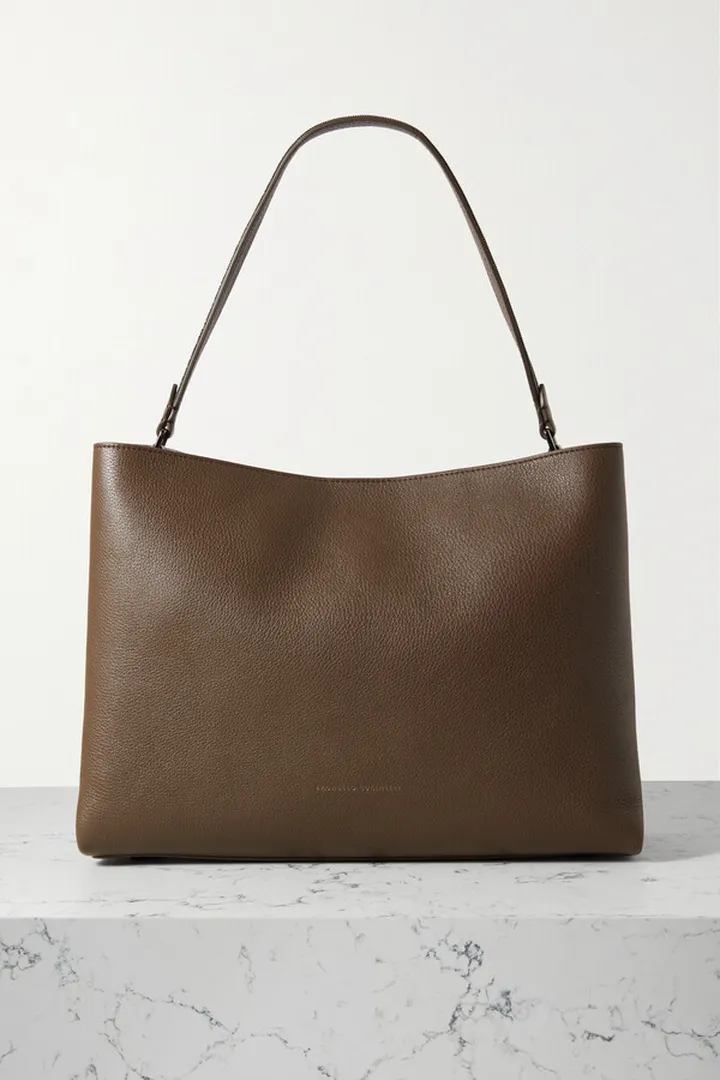 Brunello Cucinelli - Textured-leather Tote - Brown