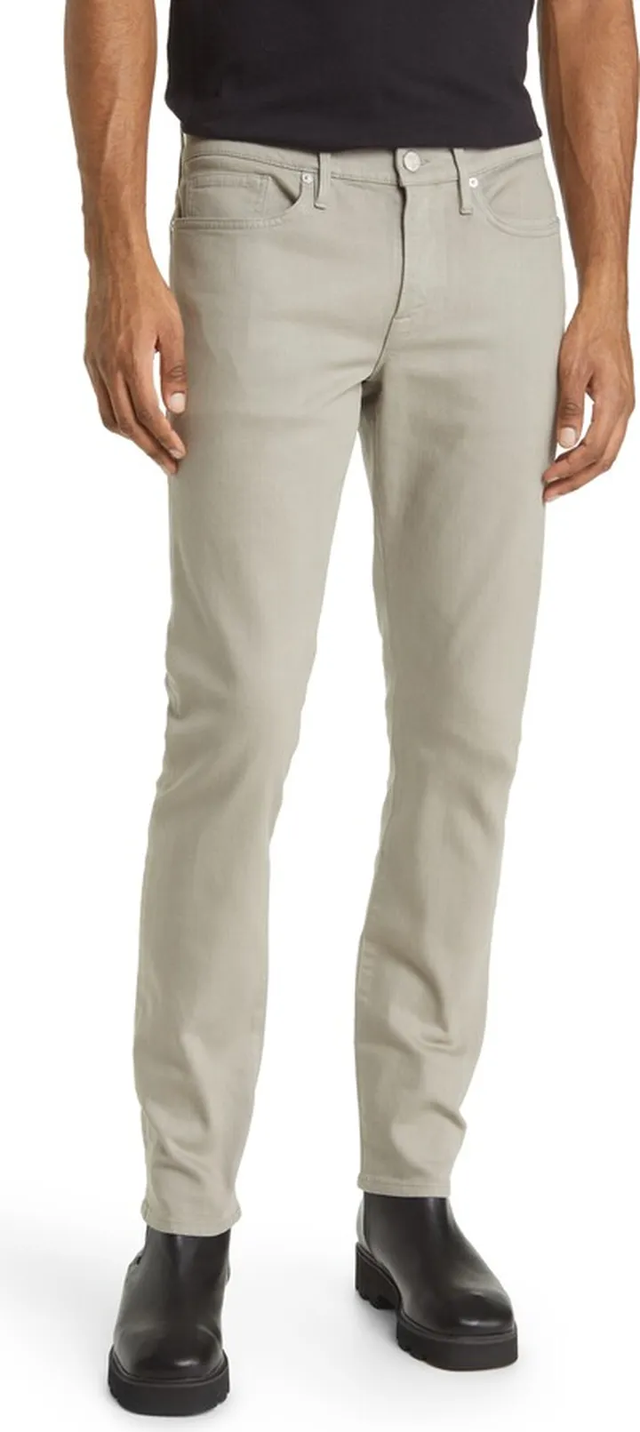 L'Homme Coated Skinny Jeans