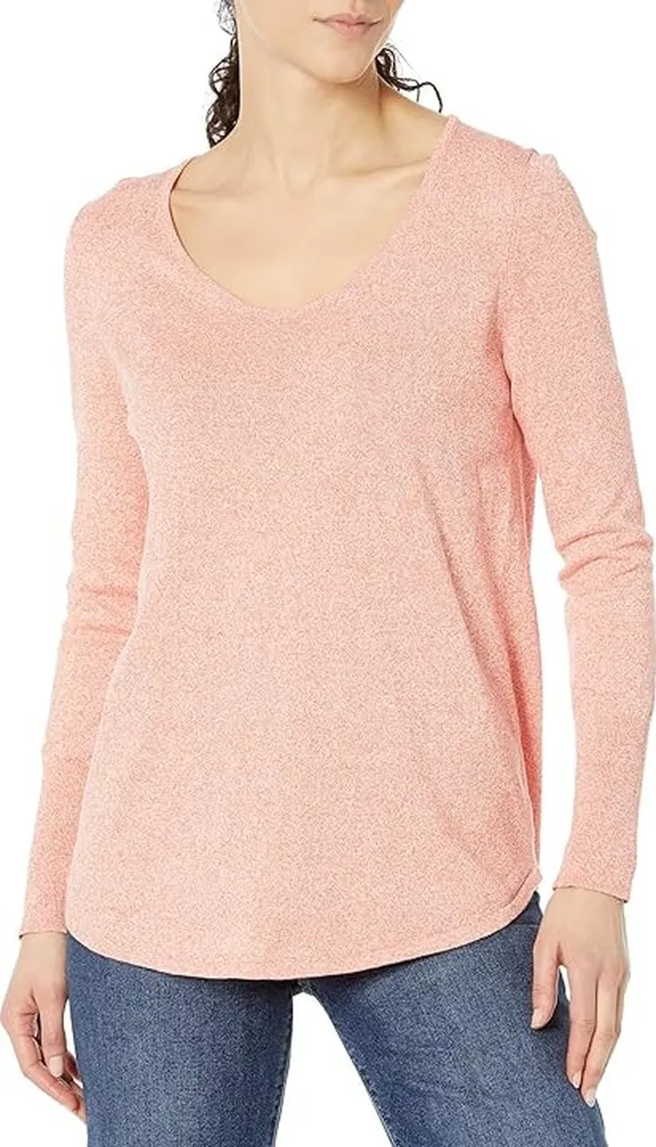 NIC+ZOE Vital V-Neck Sweater (Bellini) Women's Clothing