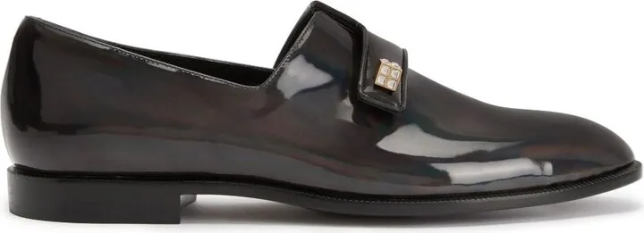 Almond-Toe Patent Leather Loafers