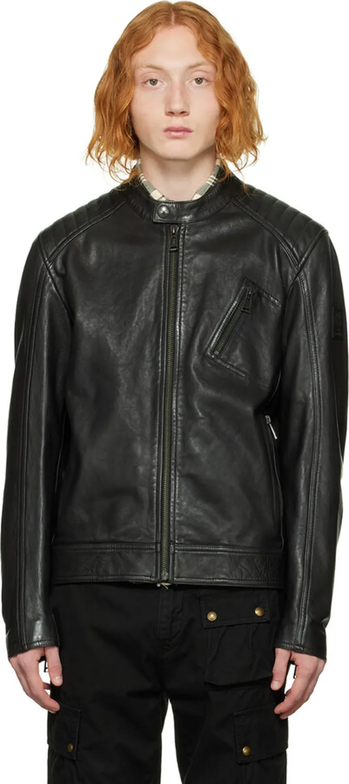 Belstaff Black V Racer Leather Jacket