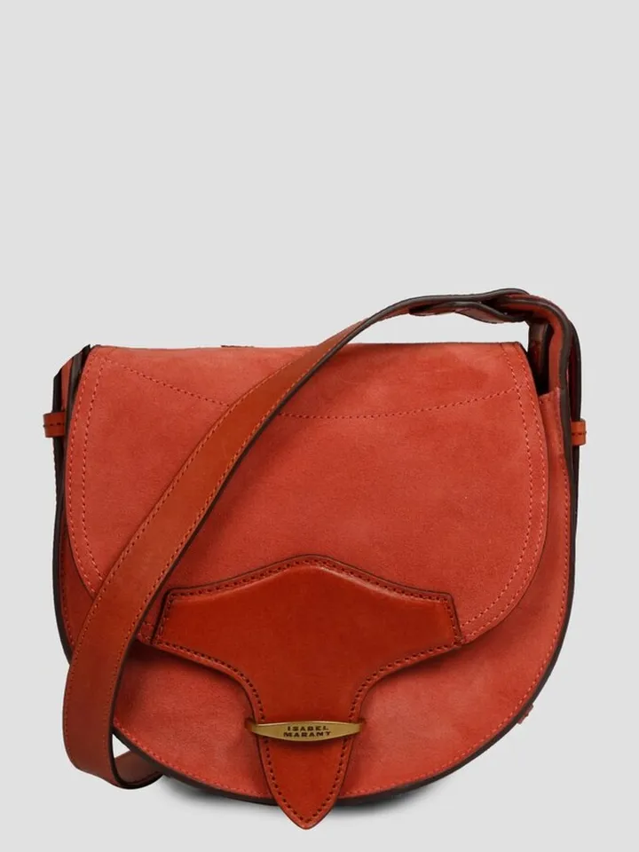 Isabel Marant Saddle Foldover-Top Crossbody Bag
