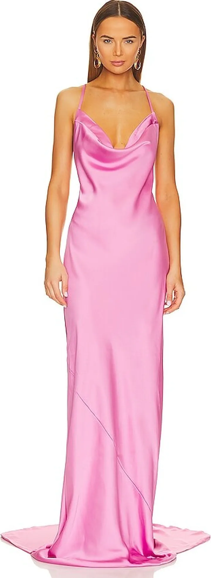 Cross Back Bias Gown