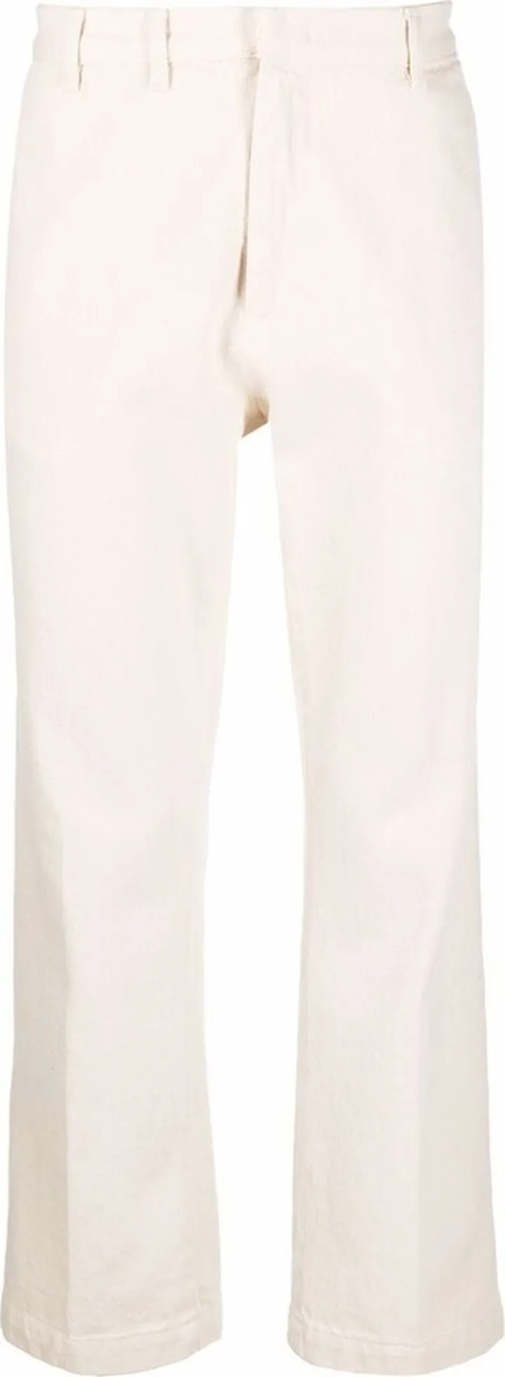 Straight-Leg Cropped Trousers