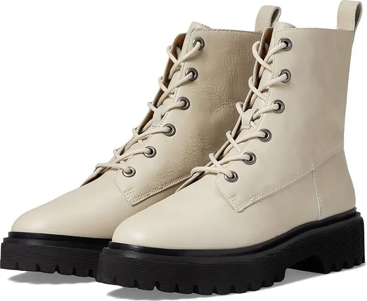 Madewell The Rayna Lace-Up Boot in Leather (Harvest Moon) Women's Boots