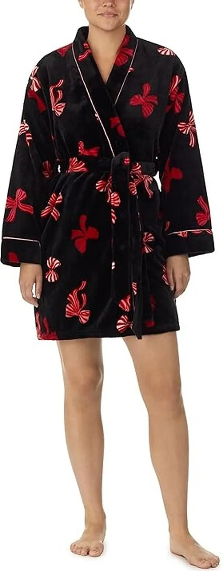 Kate Spade New York Chenille Wrap Robe (Ribbon Toss) Women's Pajama