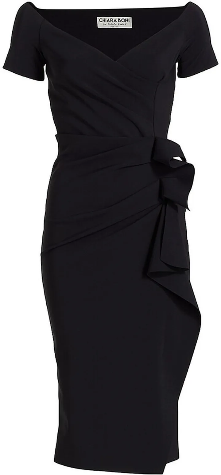 Silveria Draped Off-The-Shoulder Dress
