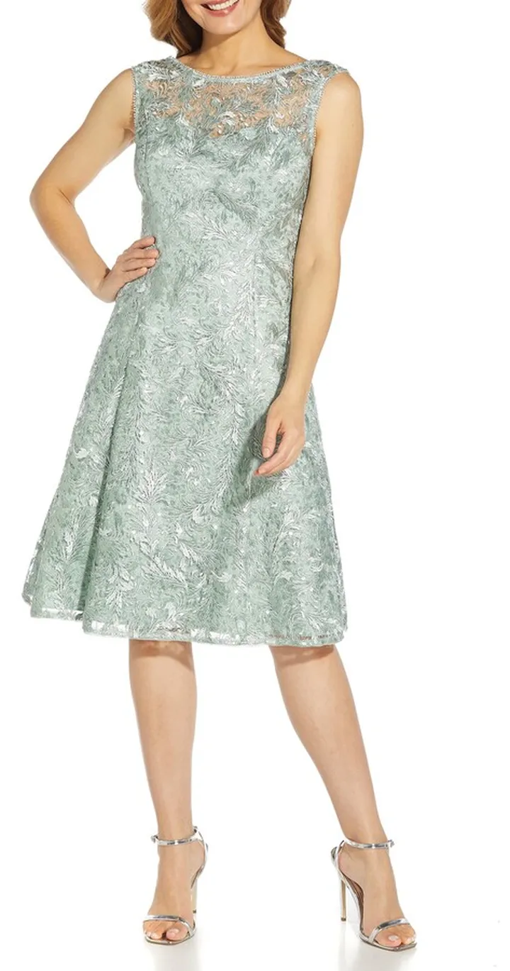 Embroidered Cocktail Dress