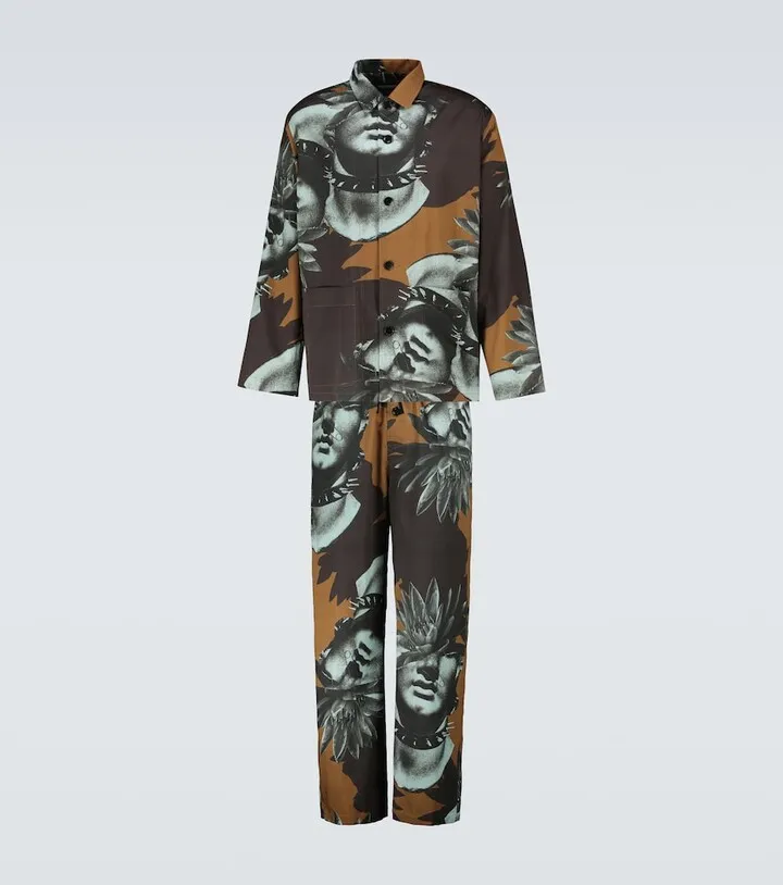Printed pajama set