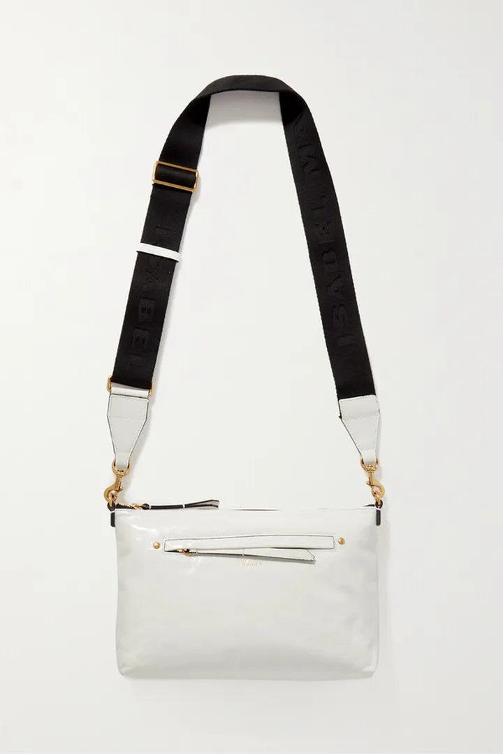 Isabel Marant - Nessah Crinkled Glossed-leather Shoulder Bag - White