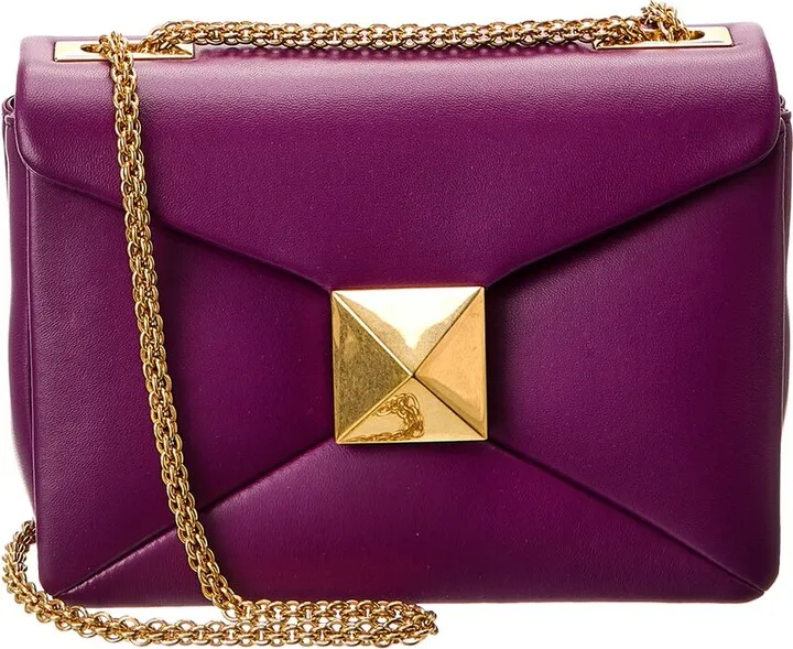 Valentino One Stud Leather Shoulder Bag