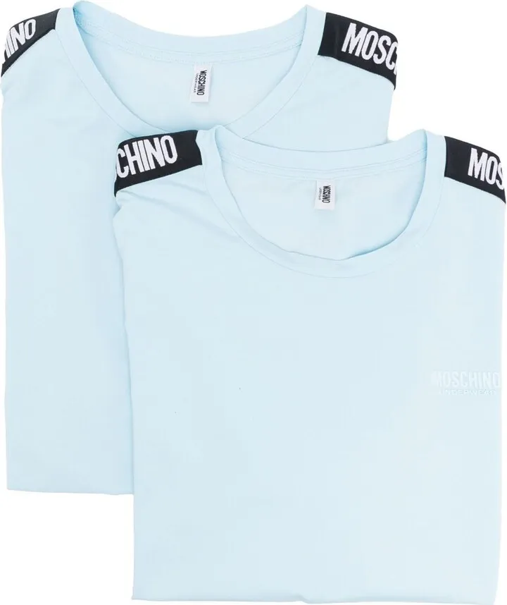 logo-print T-shirt set