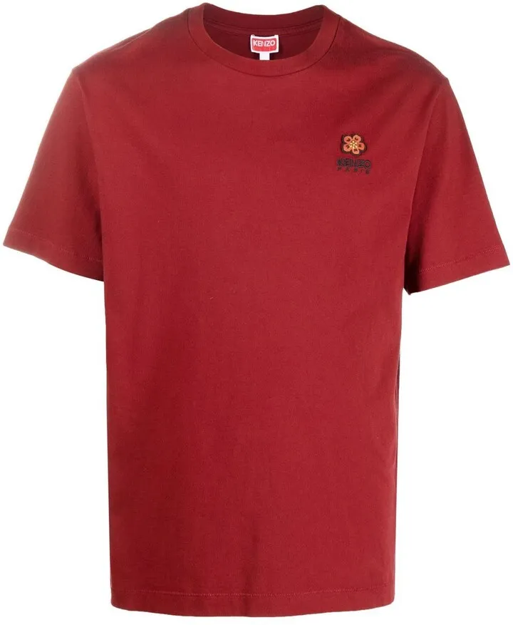 Boke Flower patch round-neck T-shirt