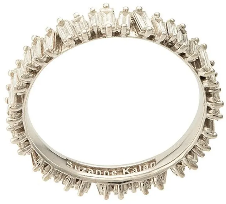 18kt White Gold Baguette Diamond Eternity Band