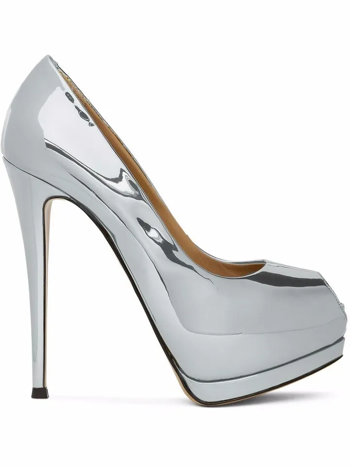 Sharon 130mm peep-toe pumps