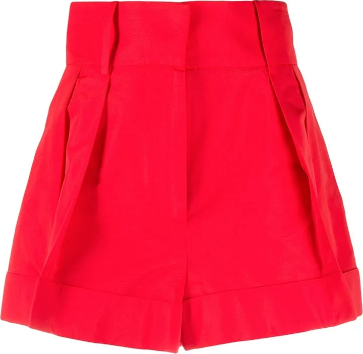 Pleat-Detail Tailored Shorts