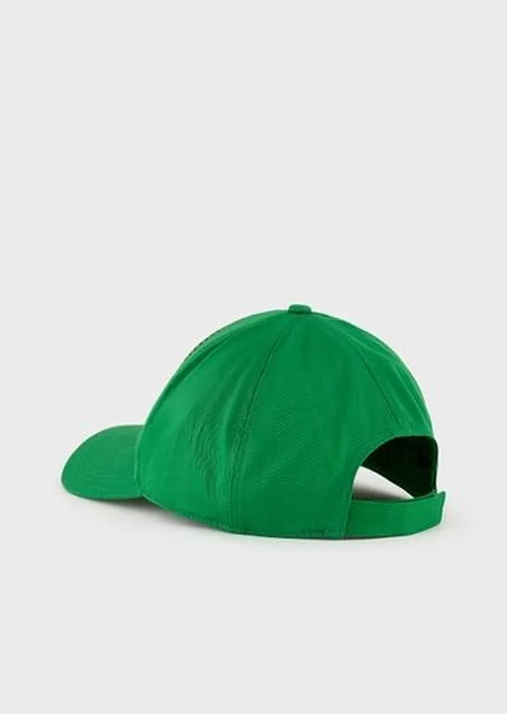 Sustainable Collection organic-cotton baseball cap with oversized embroidery