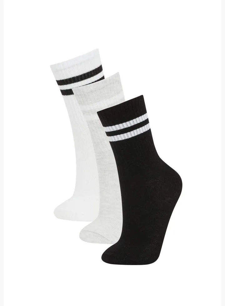 3 Pack Woman High Cut Socks