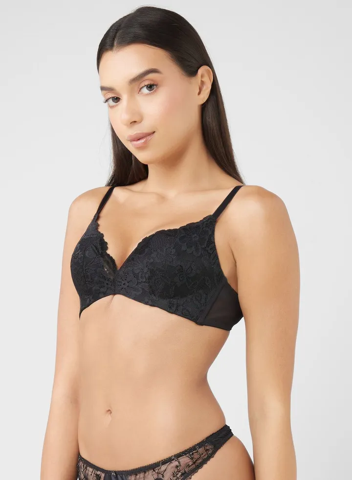 Plunge Neck Bra