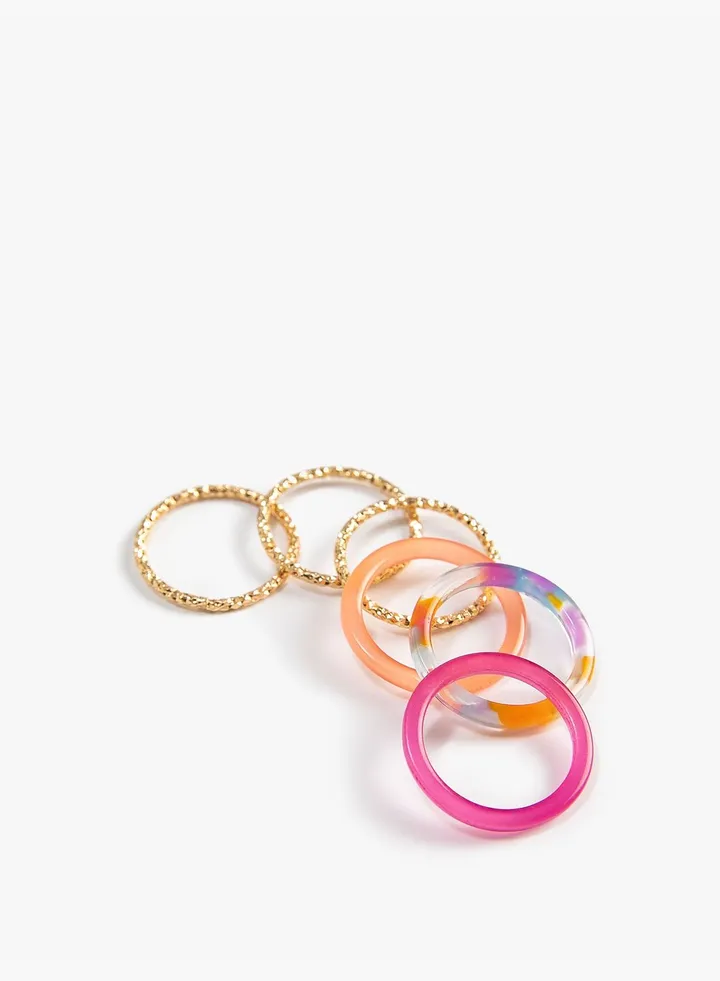 Multicolored 6-Pack Ring