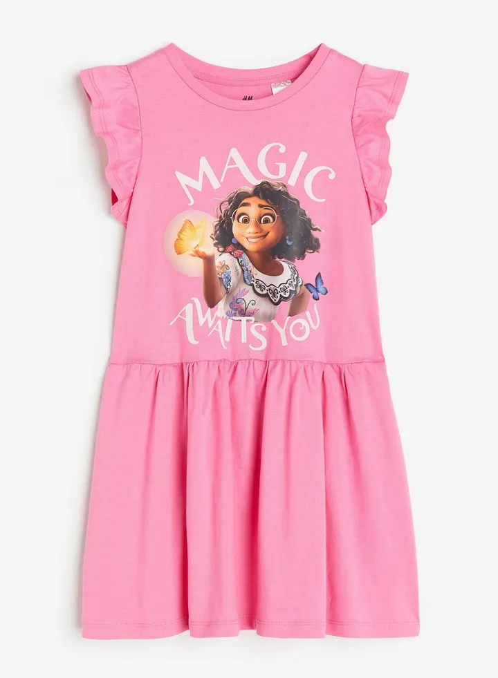 Kids Graphic Print Midi Dress