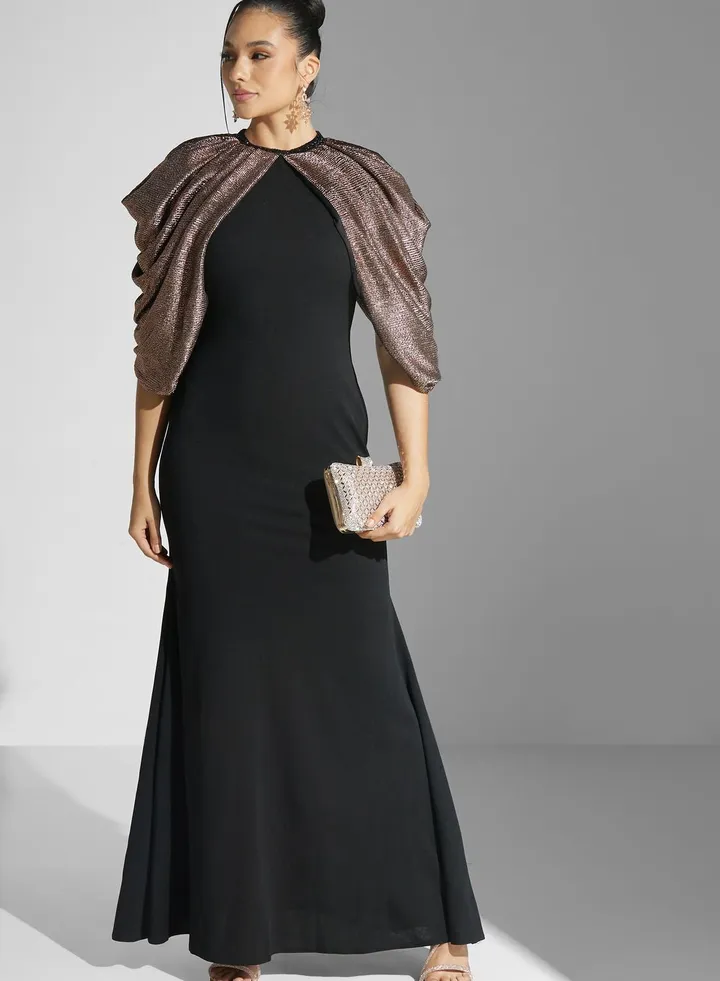 Mermaid Shimmer Detail Gown