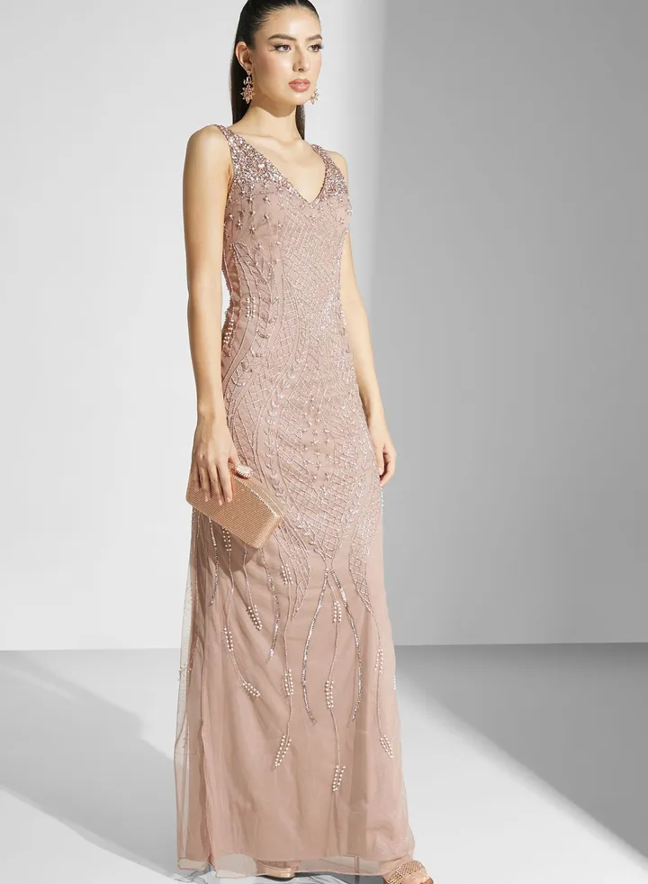 Embellished Maxi Dress