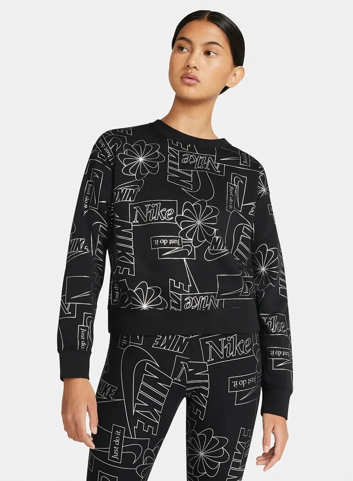 Sportswear Icon Clash Fleece Sweatshirt Black