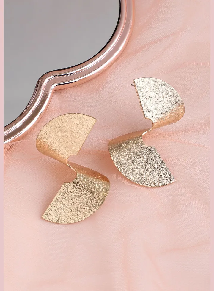 Gold Plated Party Designer Stud For Women