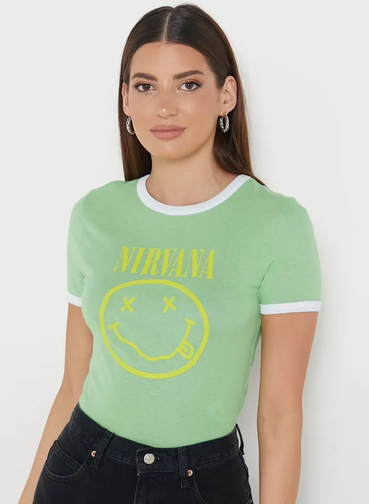Crew Neck Printed T-Shirt