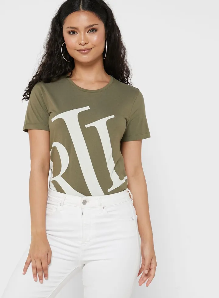 Crew Neck Graphic T-Shirt