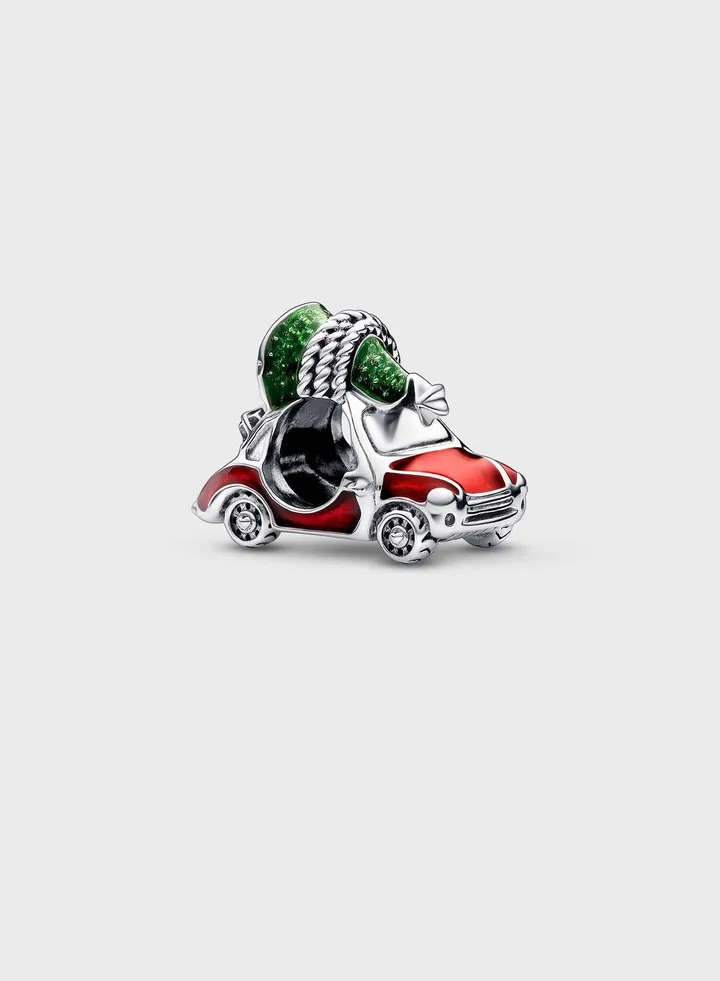 Festive Car & Christmas Tree Charm