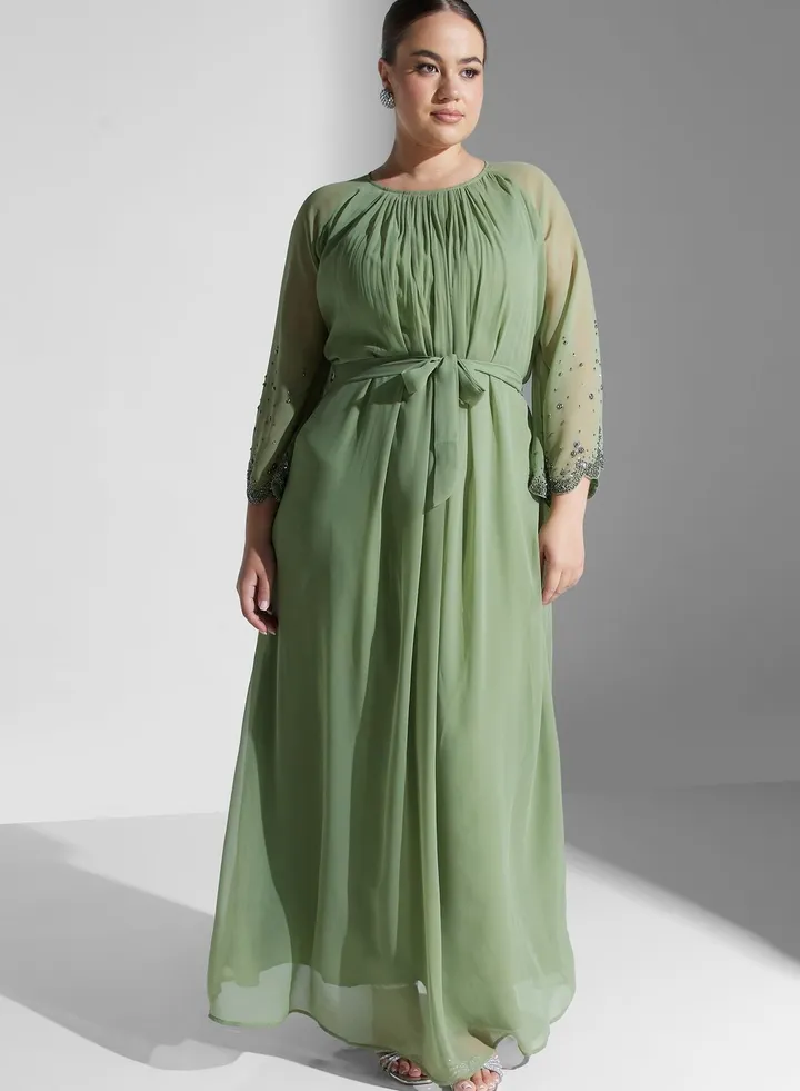Embellished Sleeve A-Line