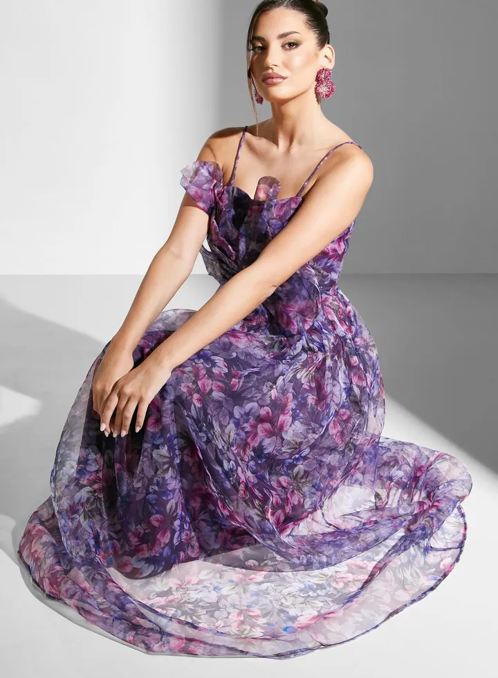 Printed Floral Gown