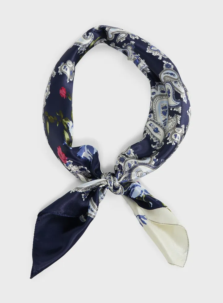 Floral Paisley Silky Scarf
