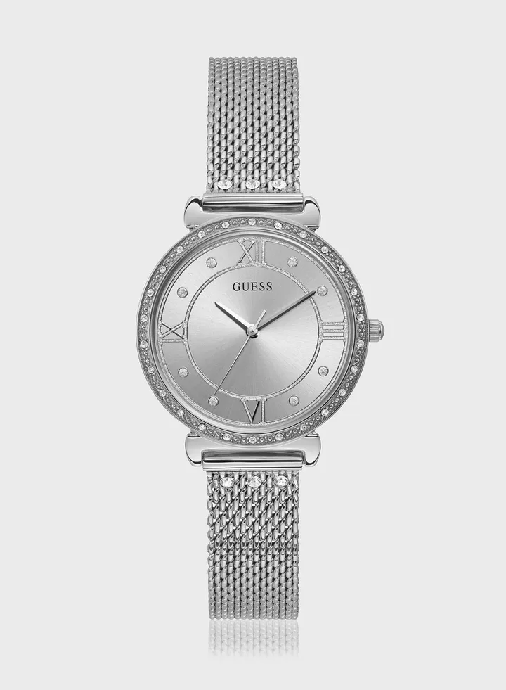 Mesh Strap Jewel Analog Watch