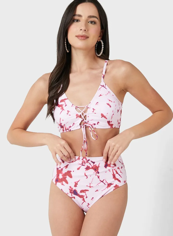 Printed Bikini Set