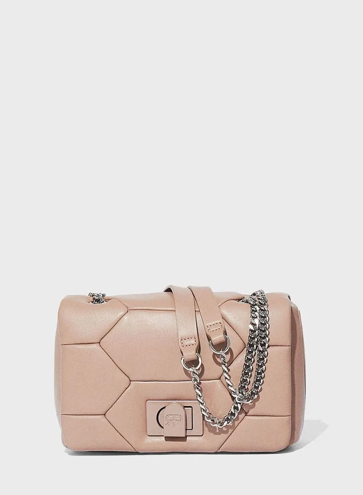 Chain Detailed Crossbody Bag